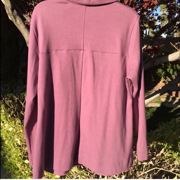 Flattering plum zipper jacket - Picture 4 of 4